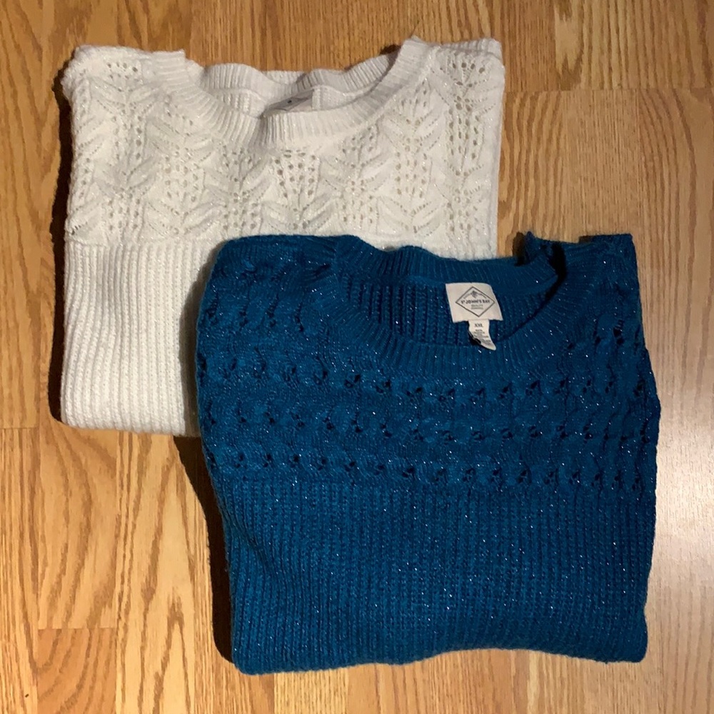 2 - St John’s Bay women’s Sparkle Sweaters